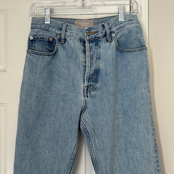 Women's Everlane Light Wash The Relaxed Straight Fit Organic Cotton Jeans 27 Reg - Picture 2 of 8